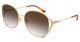 Gucci Gg0650Sk004 Round  Oval Shiny Endura Gold Goldgoldbrown Woman Nb